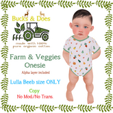 [Bucks & Does] - Farm Veggies Onesie Lullabeebs