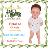 [Bucks & Does] - Floral 2 Onesie Lullabeebs 