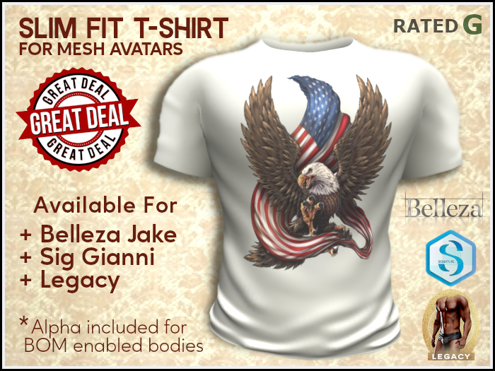 White American Eagle T Shirt