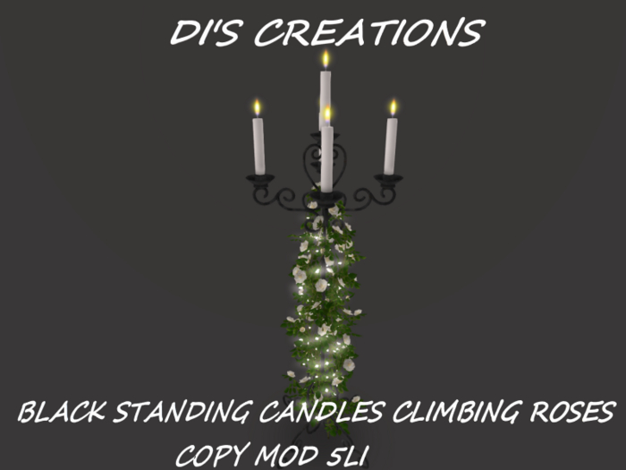 BLACK STANDING CANDLES