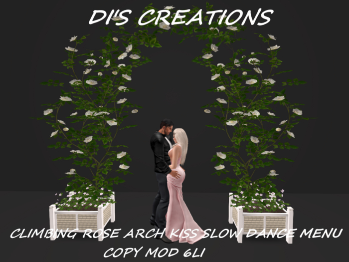 CLIMBING ROSE ARCH KISS SLOW DANCE MENU