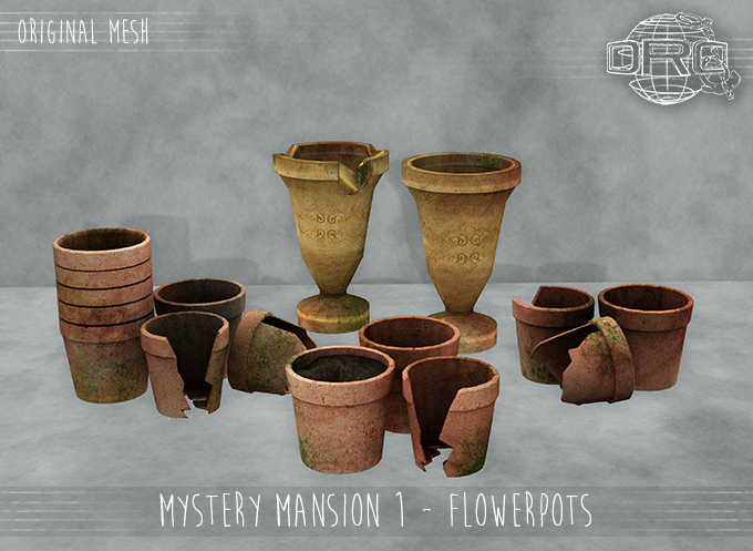 -DRD- Mystery Mansion 1 - Flowerpots
