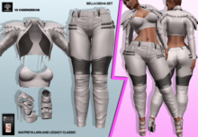 **BELLA DIDHA WHITE ROCK STAR STYLE COMPLET OUTFIT** (WEAR)
