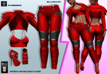 **BELLA DIDHA RED ROCK STAR STYLE COMPLET OUTFIT** (WEAR)