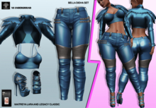 **BELLA DIDHA BLUE ROCK STAR STYLE COMPLET OUTFIT** (WEAR)