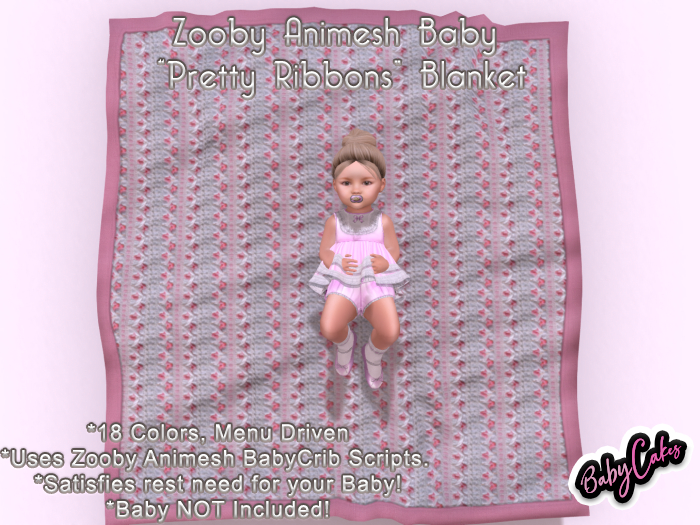 *BabyCakes Pretty Ribbon Blanket