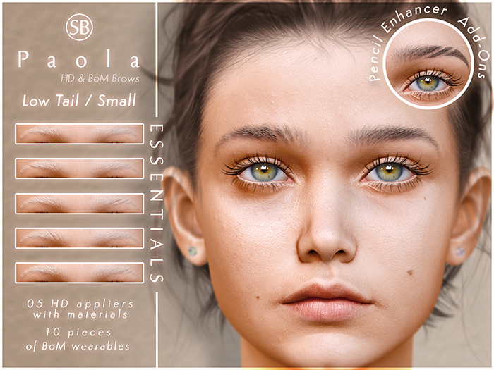 Eyebrows, LeLutka EvoX: Paola.LowTail.S.ESSENTIALS