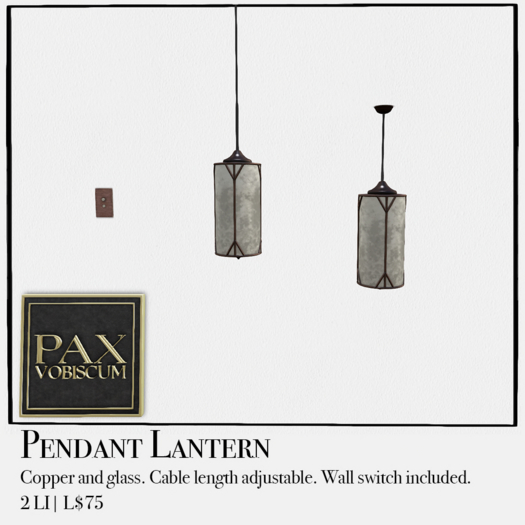 Pax Pendant Lantern