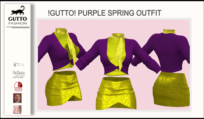 !GUTTO! PURPLE SPRING OUTFIT