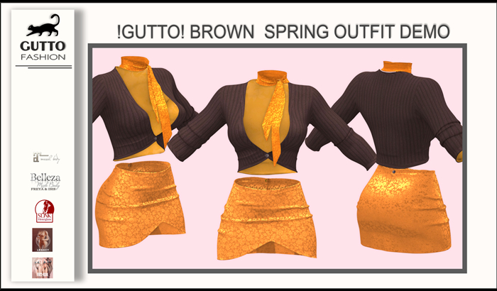 !GUTTO! BROWN SPRING OUTFIT  DEMO