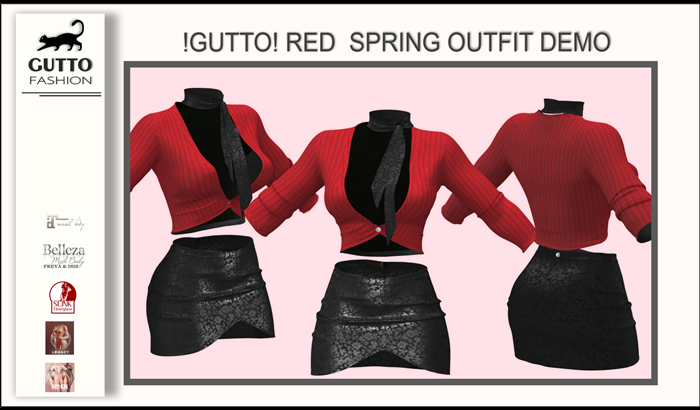 !GUTTO! RED SPRING OUTFIT DEMO