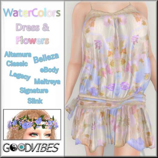 GoodVibes WaterColors CornFlower
