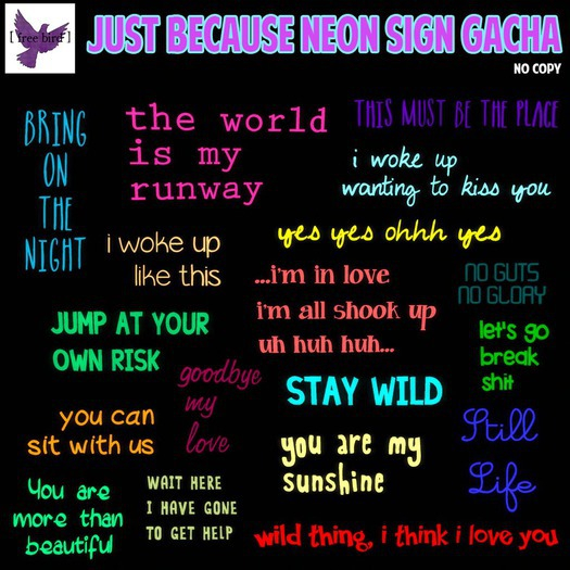 [ free bird ] Neon Sign - Woke Up Like This