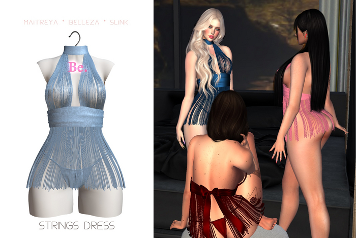 Be. "MORGANA" DRESS - BABY BLUE 