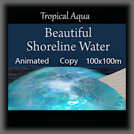 Shoreline Water - Tropical Aqua - 100x100m