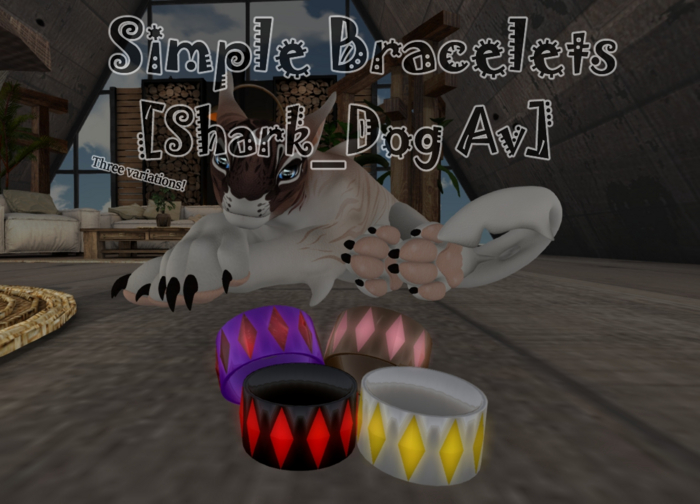 [LadyMiphas] Simple Bracelets- Sharkdog