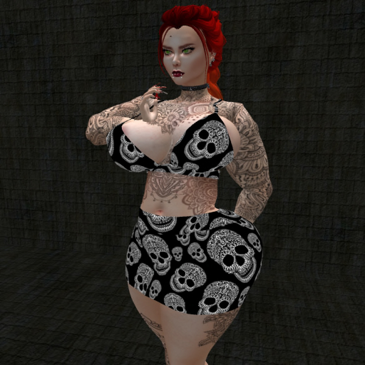 {Xan's} Fancy skull two piece set- kupra