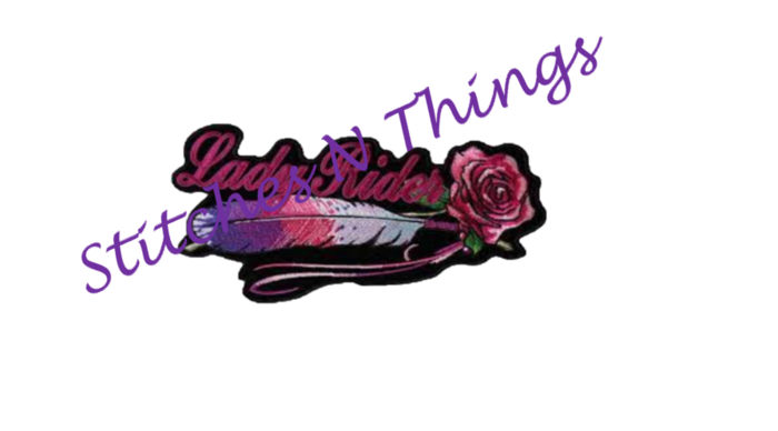 Stitches N Things - Lady Rider w Feather patch