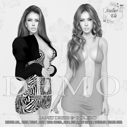 * DEMO *{AE} JANET DRESS & BOLERO \fatpack