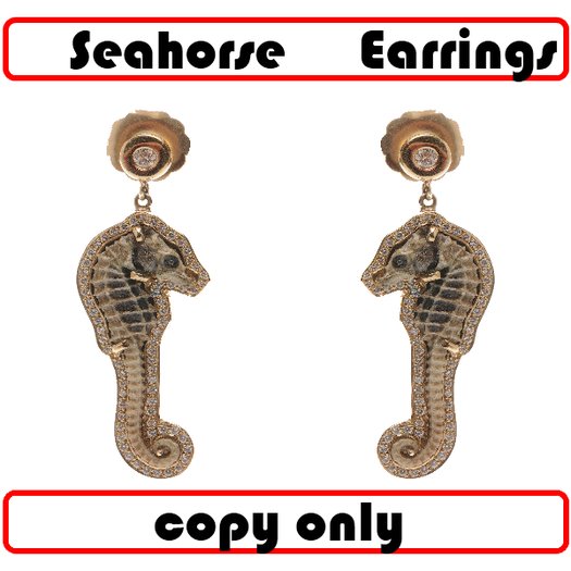 SEAHORSE EARRINGS - BOXED