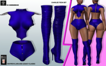 **CHARLIZE TEON BLUE POST APOCALYPSE STYLE COMPLET OUTFIT**
