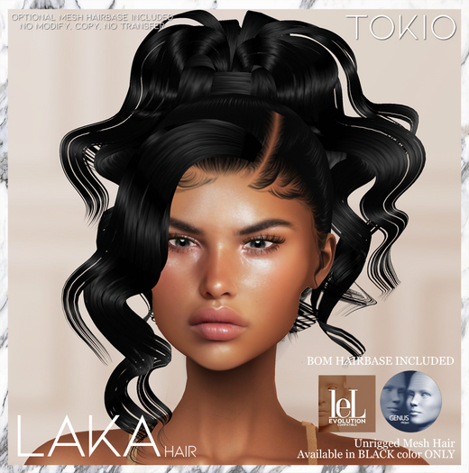 TOKIO Hair - LAKA Alpha Hair - Black