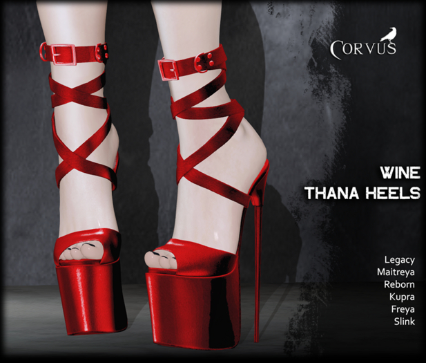 Corvus : Wine Thana Heels