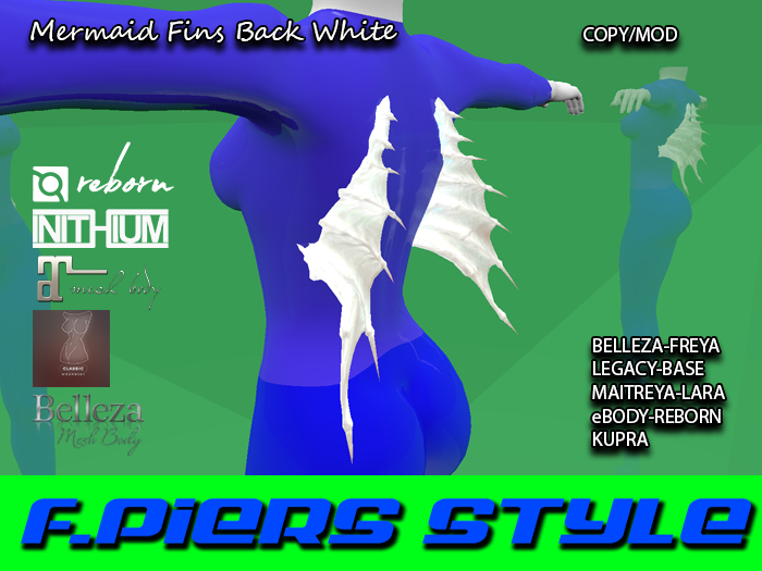 ^^Fins Back White^^F.Piers Style