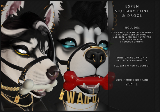 [MODZ] ESPEN SQUEAKY BONE & DROOL - BOXED