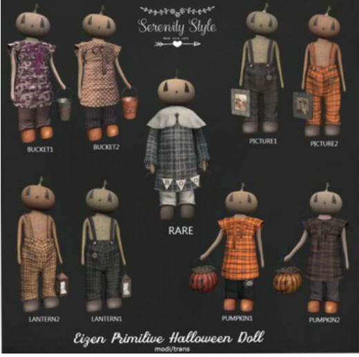 Serenity Style- Eizen Primitive Halloween Doll RARE