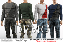 Demo Ronald Male Top Fatpack Colors - Signature Gianni, Belleza Jake , Legacy - FashionNatic
