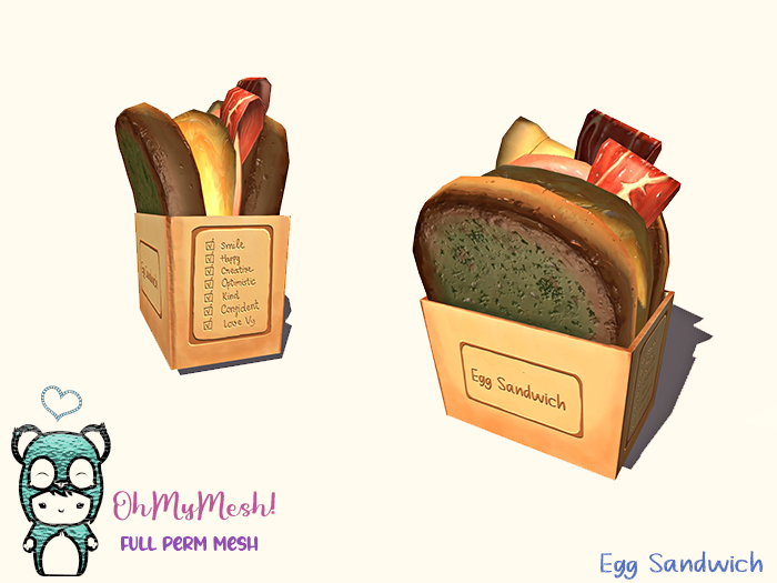 OhMyMesh! Egg Sandwich - Full Perm Mesh