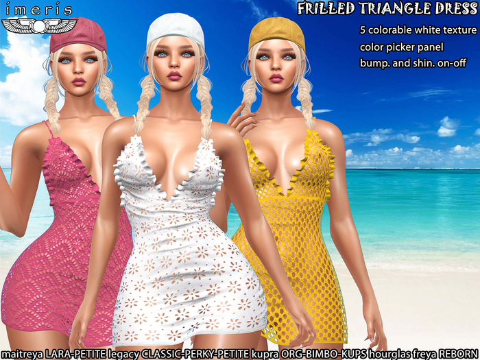 imeris / FRILLED TRIANGLE DRESS -2