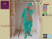 [Good Fairy] - Emraan {Kurta Dhoti} *BLACK*