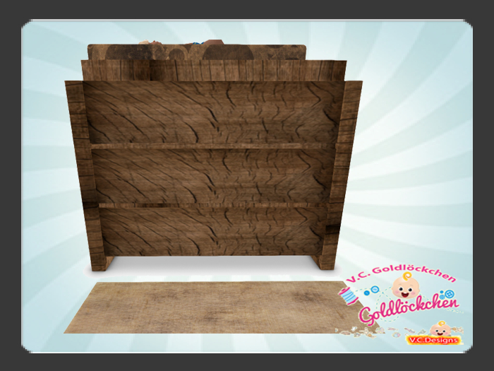 {WEAR ME} Zooby Animesh Crib wooden changing table