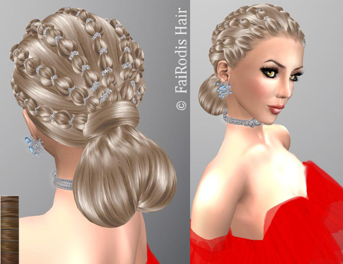 FaiRodis Karolina hair blonde1+DECORATION PACK