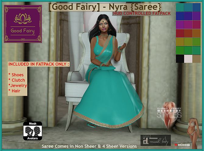 [Good Fairy] - Nyra {Saree} *FATPACK*