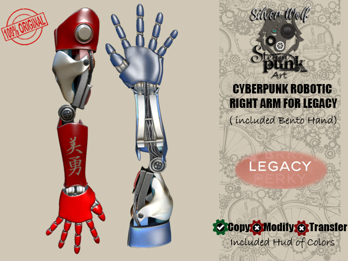 SW - Cyberpunk Right Arm for Legacy (Box)