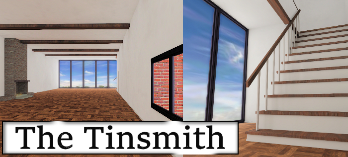 SKYBOX: Two Story Family Home - Low Prim, High Resolution Texture House - Lots of Free Space - Backdrop