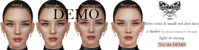 Damsel small veins & red Dots face BOM DEMO