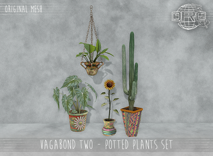 -DRD- Vagabond Two - Potted Plants Set