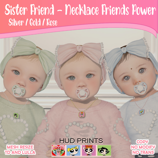SF Necklace Friends Power Gold