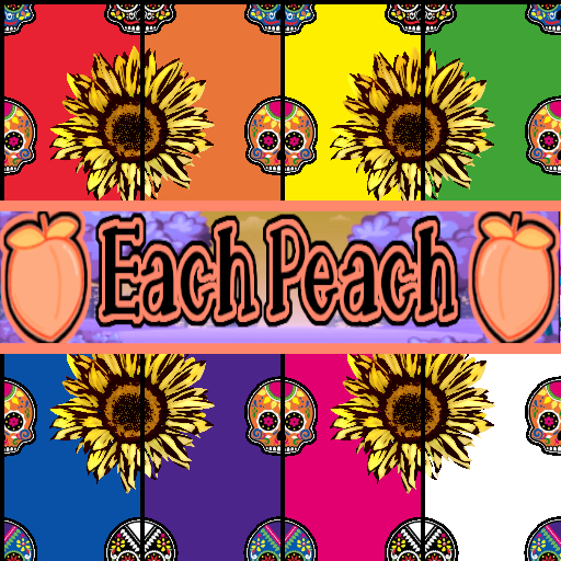 EACH PEACH FULL PERM TEXTURE - SET 2 - SUGAR SKULLS