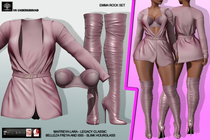 **EMMA ROCK PINK URBAN STYLE COMPLET OUTFIT** (WEAR)