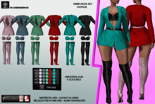 **EMMA ROCK FATPACK UNIVERSAL HUD 6 TEXTURES  OUTFIT** (WEAR)