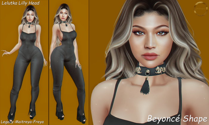 ::G.B-Beyonce Shape-Lelutka Lilly Head::