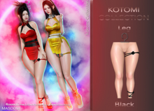 [[ Masoom ]] Kokomi Leg Black - Ebody Reborn, Kupra, Legacy, Legacy Perky, Lara, Lara Petite