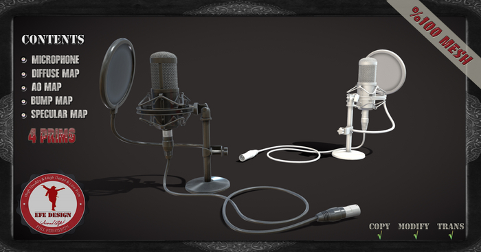 (Efe Design) Vintage Microphone Fullperm 