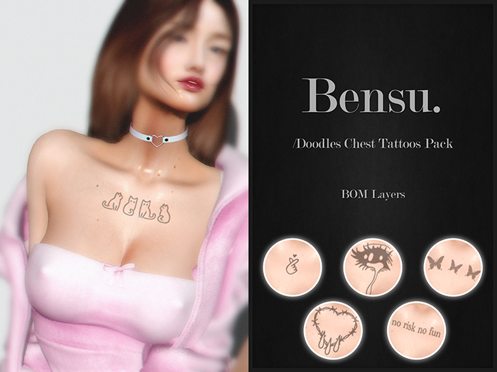 Bensu. - Doodles Chest Tattoos PACK 