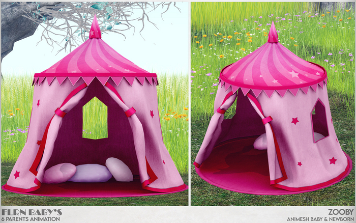 FLRN BABY'S -  Castle Tent Pink - Zooby 